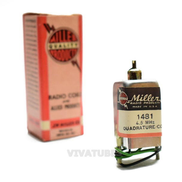 NOS NIB Miller 1481 4.5 MHz. Quadrature Coil 1 1/2"