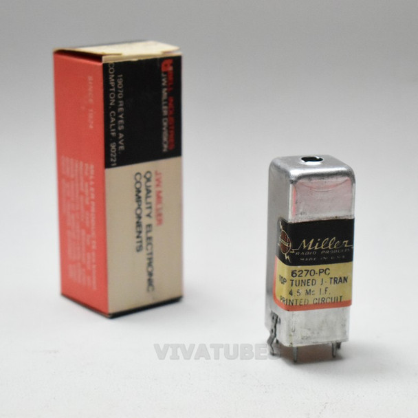 NIB NOS J.W. Miller 6270-PC Top Tuned J-Tran 4.5 Mc I.F. Coil Printed Circuit 2"