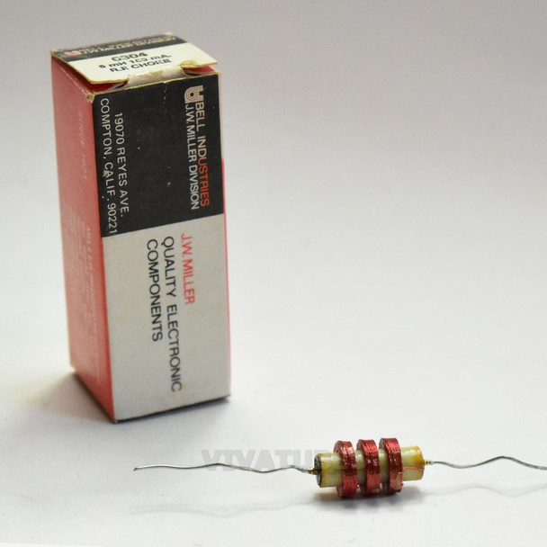 NOS NIB J.W. Miller 6304 5 mH 160 mA. R.E Coil Choke 1"