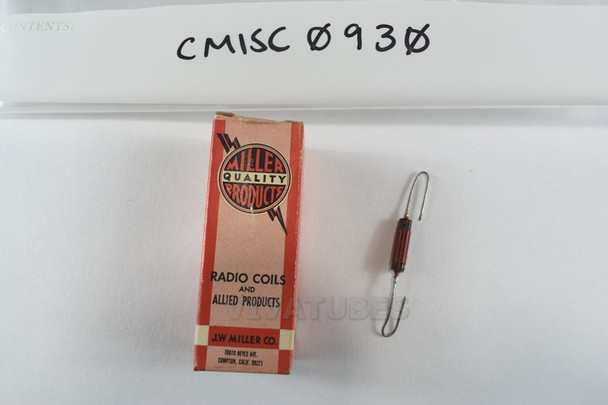 NOS NIB J.W. Miller 4608 3.9 uH 1A R.F. Filter Choke 3/4"