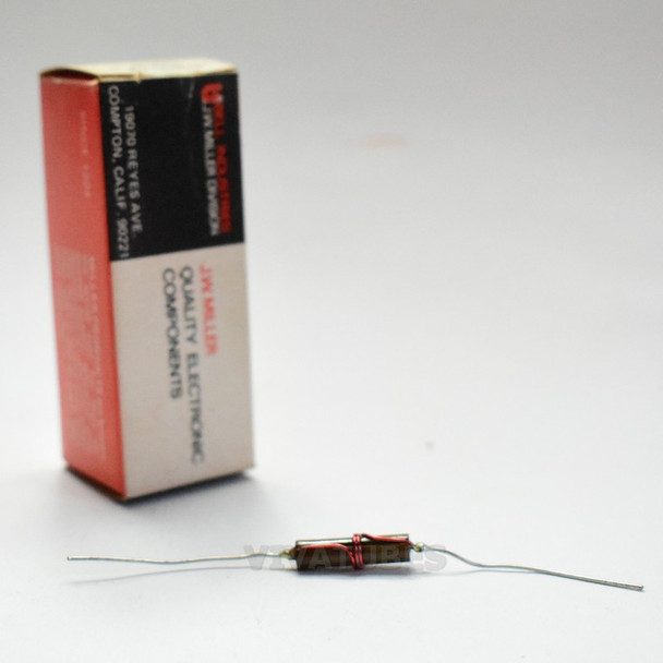 NOS NIB Miller 4580 .1 uH 3000 mA. R.F. Filter Choke 1/2"