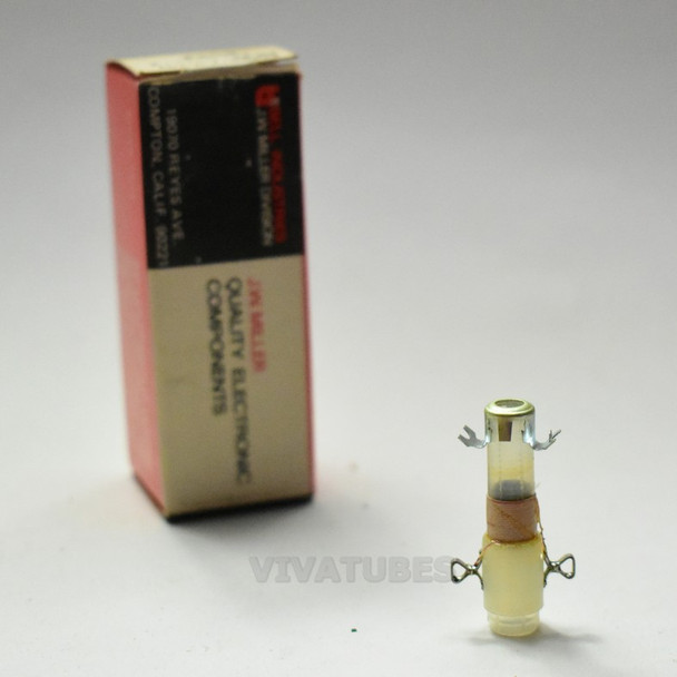 NOS NIB Miller 4204 5-12 uH 126 mA Adjustable R.F. Choke 1 1/2" Coil