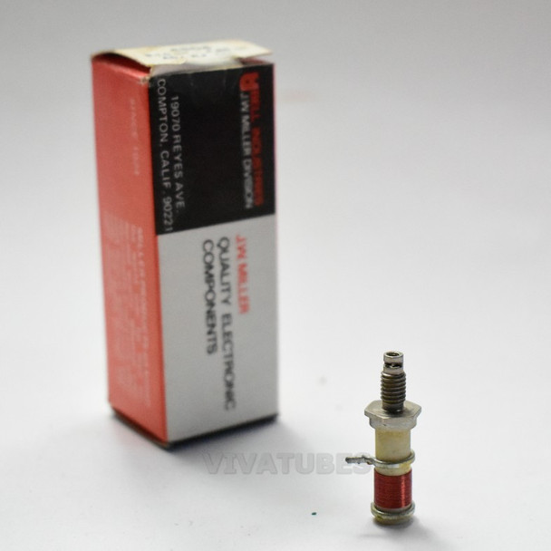 NOS NIB Miller 4204 5-12 uH 126 mA Adjustable R.F. Filter Choke 1 1/2" Coil
