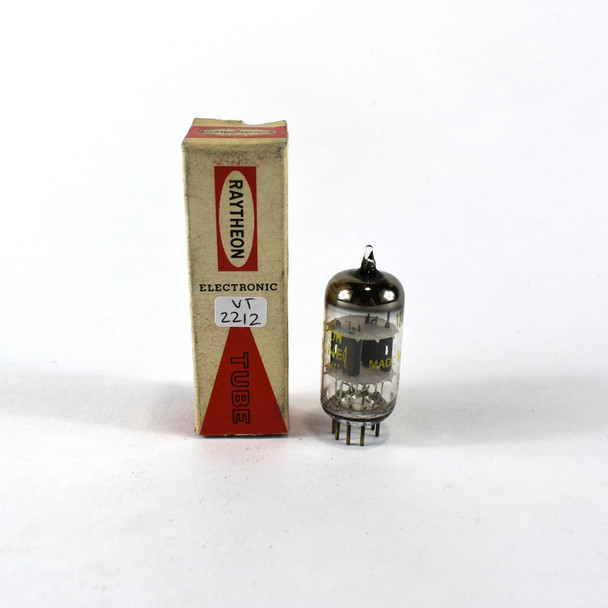 True NOS NIB Raytheon USA 12AV7 Grey Plate Top O Get Vacuum Tube 100+%