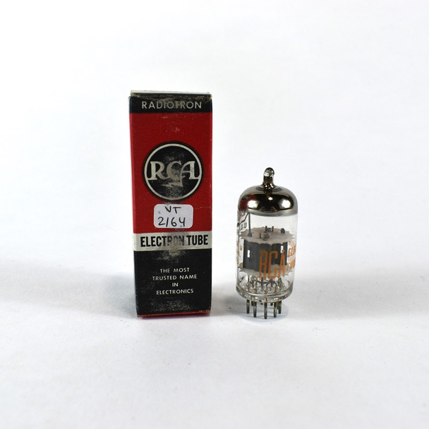 True NOS NIB RCA USA 12AV7 Grey Plate Top O Get Vacuum Tube 100+%