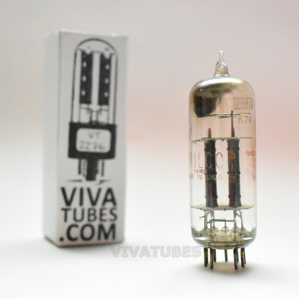 Sylvania USA 12BH7A Grey OVAL Plate Top [] Get Vacuum Tube 132/83%