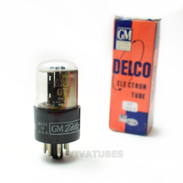 True NOS NIB Delco USA 6X5GT Black X Plate 2 Side [] Get Vacuum Tube 100+%