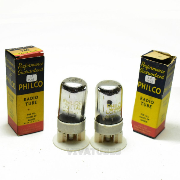 True NOS NIB Matched Pair Sylvania USA 7A6 Vacuum Tubes 100%