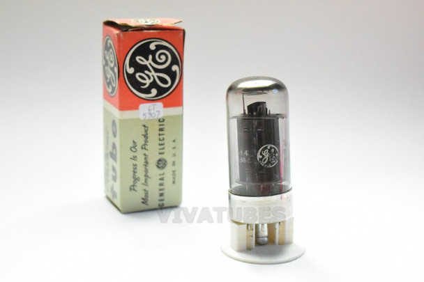 True NOS NIB GE USA 7C5 Black Plate Top O Get Smoked Glass Vacuum Tube 100%