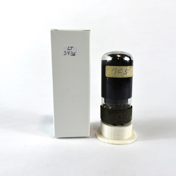 True NOS Sylvania USA 7C5 Grey Smoked Glass Vacuum Tube 100+%