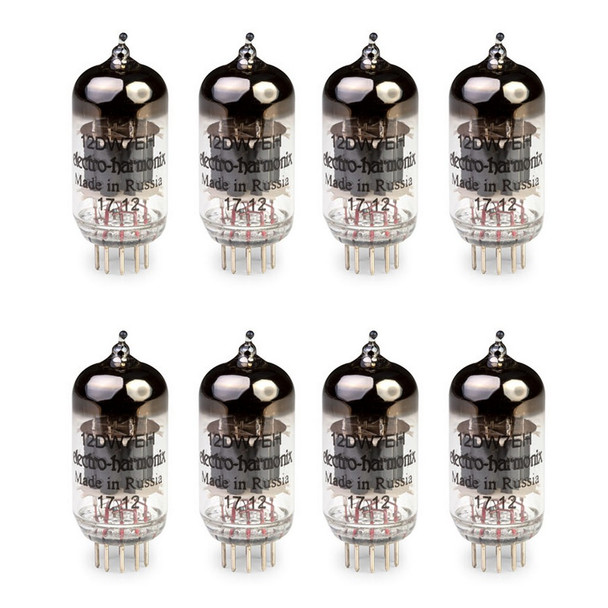 New Gain Matched Octet Electro-Harmonix 12DW7 / ECC832 Vacuum Tubes