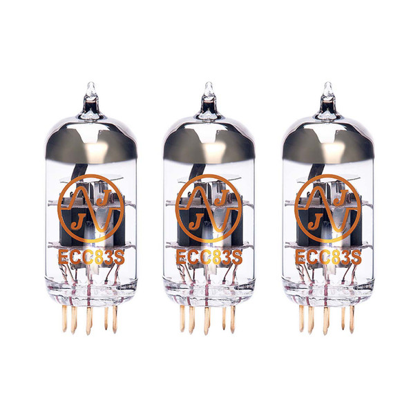 New Matched Trio (3) JJ 12AX7 / ECC83 Gold Pins Vacuum Tubes