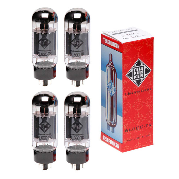 New Matched Quad (4) Telefunken 6L6GC Vacuum Tubes