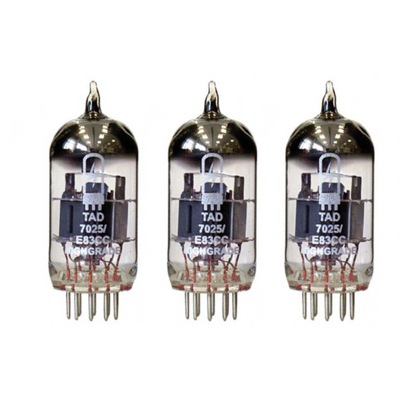 New Matched Trio (3) TAD 7025 / E83CC-Cz / 12AX7 High Grade Vacuum Tubes