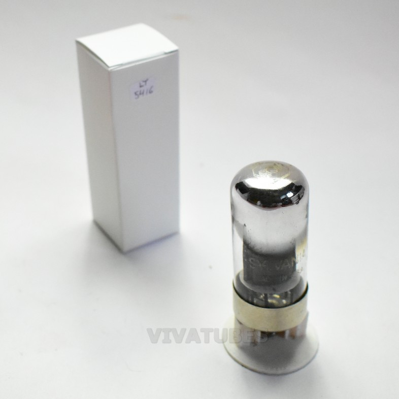 Étui/Boîte Carton SYLVANIA Late - Vide Pour 5 Tubes (Lampes, Röhren) - Occasion - Marque Mullard