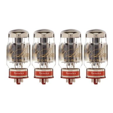 New Matched Quad (4) Genalex Gold Lion KT88 Reissue Vacuum Tubes