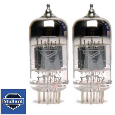 New Matched Pair (2) Mullard 12AU7 / ECC82 Reissue Vacuum Tubes