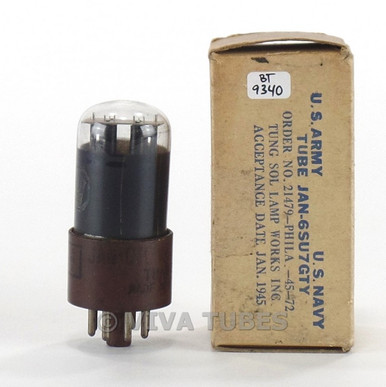 夏目 20点 Sylvania Brown Base 6SL7 Vacuum Tube Amplitrex Tested 93/93