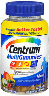 Centrum MultiGummies Men Assorted Natural Fruit Flavors - 170 ct