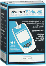 Assure Platinum Blood Glucose Test Strips - 50 ct