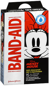 Adhesive Bandages Mickey Mouse All One Size - 15 ct