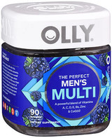 Olly The Perfect Men's Multi Gummies Blackberry Blitz - 90 ct