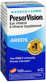 PreserVision Eye Vitamin and Mineral Supplement, AREDS - 120 Tablets