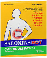 Salonpas-Hot Capsicum Patch - 3 ct