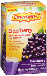 Emergen-C Elderberry Dietary Supplement Packets  - 18 ct