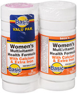 Basic Vitamins Women's Multivitamin Health Formula Tablets - 180 ct