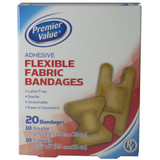 Premier Value Flex Fabric Bandage Asst - 20ct