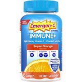 Emergen-C Immune Plus With Vitamin D Gummies, Super Orange - 45 ct