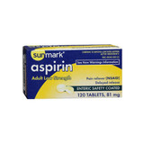 Sunmark Enteric Coated Low Dose Aspirin 81 mg - 120 ct