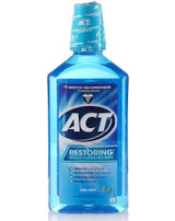 ACT Restoring Anticavity Fluoride Mouthwash Cool Mint - 33.8 oz