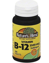 Nature's Blend Vitamin B12 2500 mcg Sublingual Tablets - 100 ct
