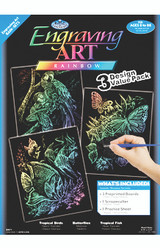 R & L Engraving Art 3 Design Value Pack, Rainbow - 1 pkg