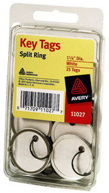 Avery Key Tags Binder Clip (AVE-11028) - 25 ct