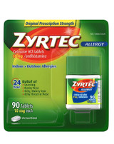 Zyrtec Allergy Cetirizine HCI Tablets - 90 ct