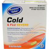 Premier Value Cold & Flu Severe Caplets