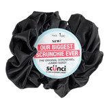 1pk Jumbo, Scrunchi-Black Satin - 1 ea