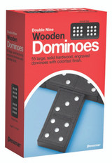 Pressman Double Nine Wooden Dominoes 28 ct