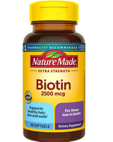 Nature Made Biotin 2500 mcg Softgels Extra Strength - 90 ct