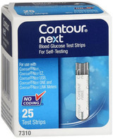 Contour Next, Blood Glucose Test Strips - 25 Strips