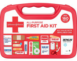 Johnson & Johnson All Purpose First Aid Kit, 160 items - 1 ct