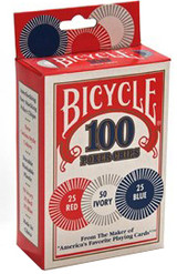Bicycle Poker Chips - 100 ct, Asst