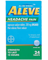 Aleve Headache Pain Tablets - 24 ct