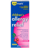 Sunmark Children's Allergy Relief Liquid Cherry Flavor - 4 oz