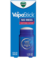 Vicks VapoStick, Solid Balm, Soothing Vicks Vapors, No Mess, Invisible Solid - 1.25 oz