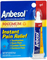 Anbesol Instant Pain Relief Gel Maximum Strength - 0.33 oz