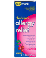 Sunmark Children's Allergy Relief Oral Solution Cherry Flavor - 8 oz